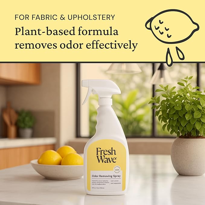Lemon Home Odor Solutions Bundle 3-Pack 7 oz. Gel &amp 24 fl. oz. Spray
