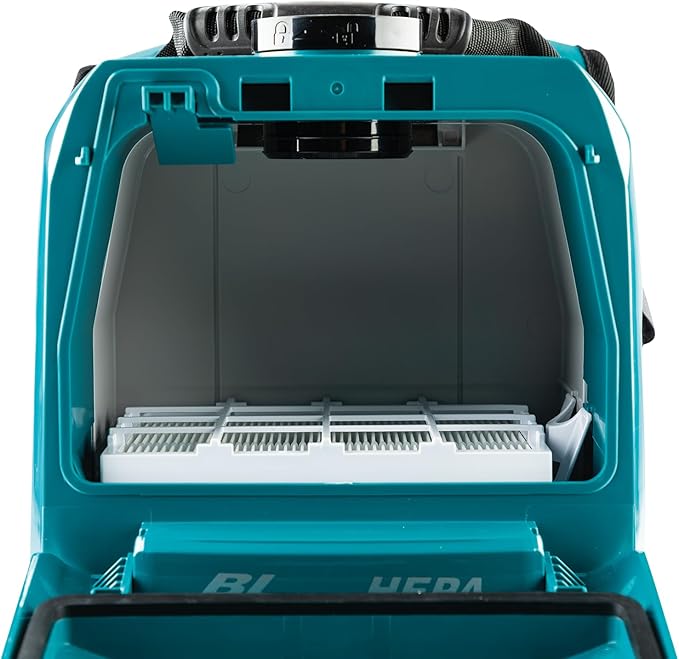 Makita VC009GZ01 Backpack Vacuum Cleaner 40 V max. with AWS (without Battery Without Charger) Petrol/Black