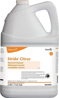 Diversey 903904 Stride Citrus Neutral Cleaner Commercial Floor Cleaner Citrus Scent Concentrate 1-Gallon