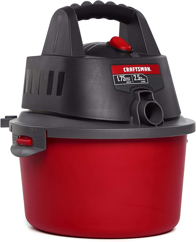 CRAFTSMAN V20 Cordless Stick Vacuum Kit with Portable Shop Vacuum Wet/Dry 2.5 Gallon 1.75 Peak Hp