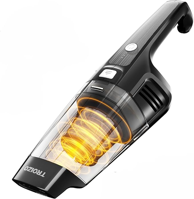 Handheld Vacuum Cordless 14500PA Powerful Suction Hand Held Vacuum Cleaner with Brushless Motor Rechargeable and Portable Car Vacuum for Home Office Car Pet