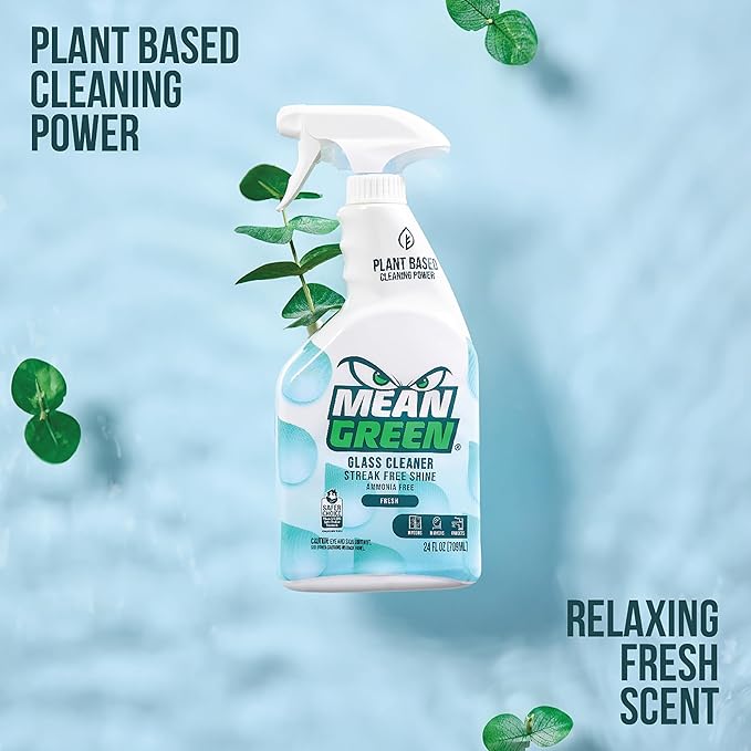 Mean Green Non-Concentrated Ready-to-Use Glass Cleaner Fresh Scent 24 Ounce 6 Pack