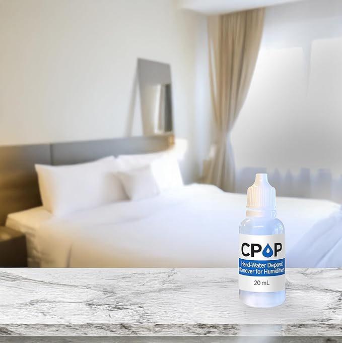 Cpap Cleaner Hard-Water Deposit Remover for Humidifier Chambers Travel Size 20mL Bottles CPOP Formula Made in USA