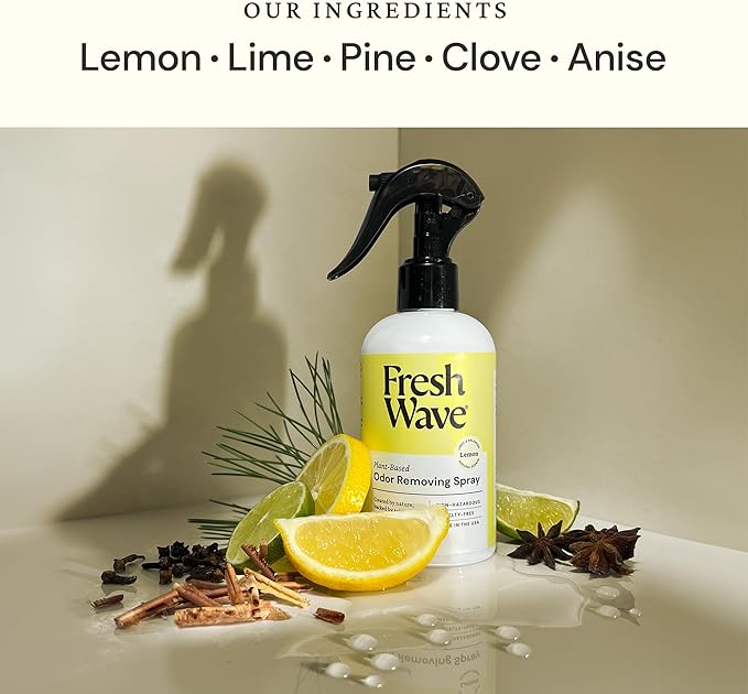 Fresh Wave Lemon Odor Removing Packs and Sprays Bundle: (2) 8 fl. oz. Sprays (1) 6ct Packs and Pod Combo