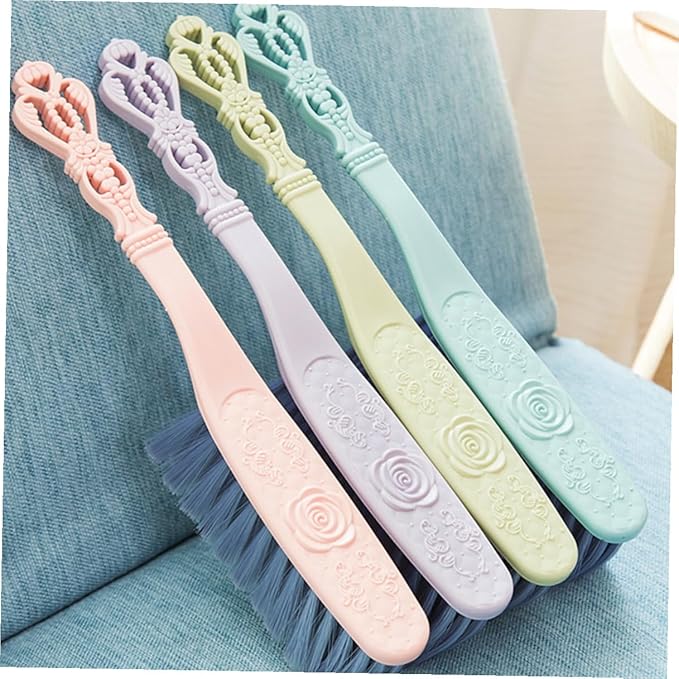 6pcs Thickened Hollow Handle Dusting Brush Set for Bed and Sofa Cleaning Household Multi-Color Cleaning Tools with Sturdy Grip for Furniture and Upholstery