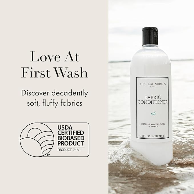 The Laundress Isle Fabric Conditioner Soften Fabrics Reduces Static Concentrated Fabric Softener Liquid Isle Scent 32 Fl Oz