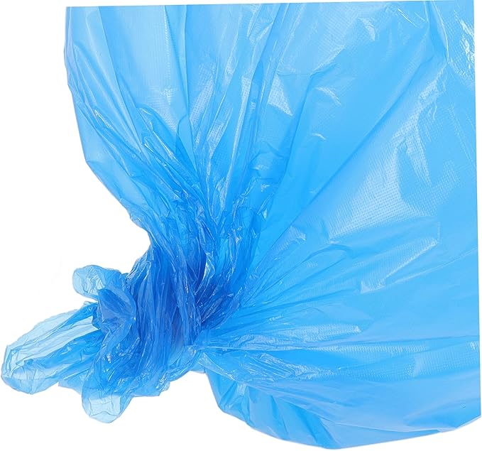 50pcs Thickened Plastic Trash Bags Durable Garbage Bags for Kitchen Bathroom and Bedroom Tear Design for Reliable Use Convenient for Home Office and Hotel Cleaning