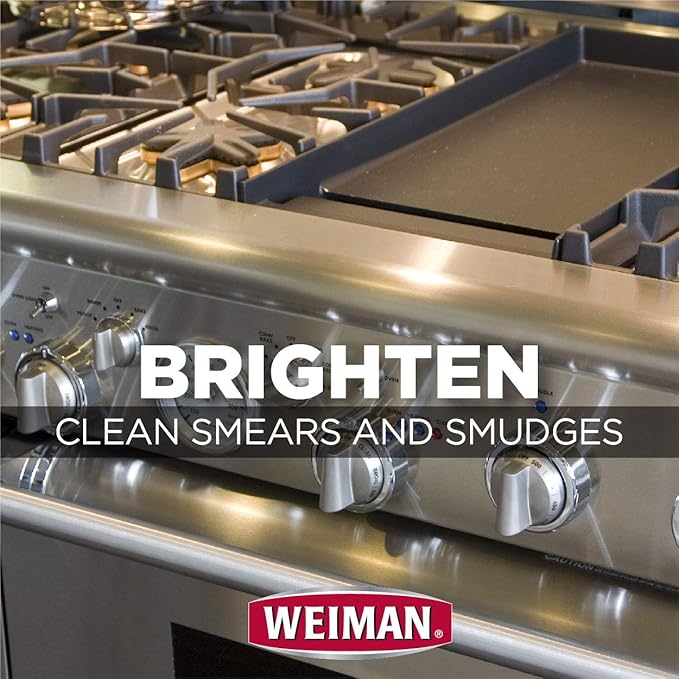 Weiman Stainless Steel Cleaner &amp Polish Aerosol 17 oz - 6 Pack
