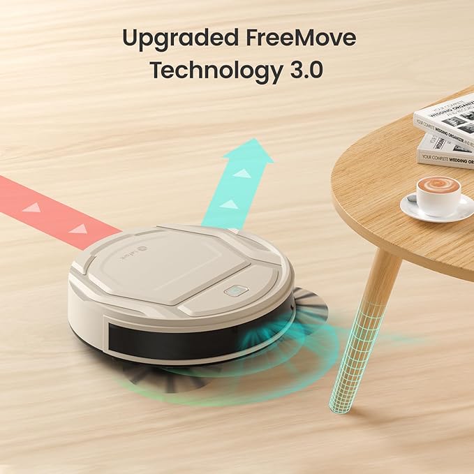 Lefant Robot Vacuum Slim Quiet 3 Adjustable Strong Suction Levels Robot Vacuum Cleaner Ideal for Pet Hair Hard Floor and Daily Cleaning WiFi/App/Alexa/iWatch Control M210 Pro
