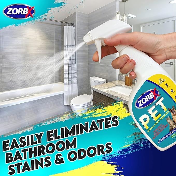 ZORBX Rapid Acting Odor Remover Bundle – Includes Multipurpose Odor Remover Value Pack (2Oz +16Oz +32Oz) &amp Dual Action Pet Stain Remover &amp Odor Eliminator Spray (24 Oz)