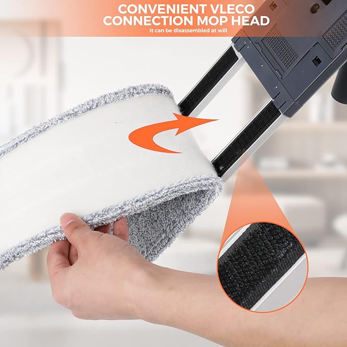 36 Large Wrestling mat mop Commercial Dust Mops for Floor Cleaning Push mop with Adjustable Handle for Company Hotel Household Cleaning Supplies