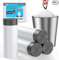 4 Gallon Drawstring Garbage Bags 120 Count Unscented for Office Bedroom Bathroom White Small Trash Can Liners