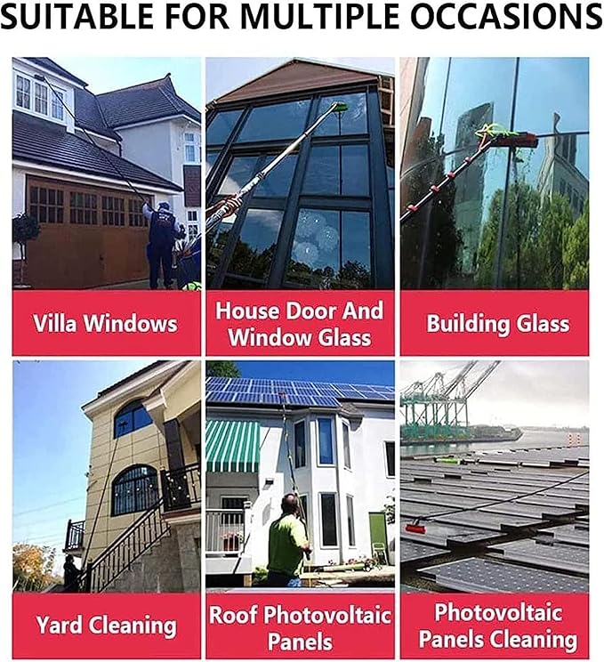 Window Cleaning Poles Photovoltaic Panel Cleaning/Window CleanWater Fed Pole Kit 3.6M 5.4M 6M 7.2M 9M 11M Window Cleaning Pole Water Fed Telescopic18ft/5.4m-1