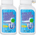 2pcs Drain Clog Remover Pipeline Dredging Agent Powerful Quick Cleaning Drain Toilet Cleaner Tool Unclog Toilet Clog And Kitchen Sink Pipe Unblocker Powder