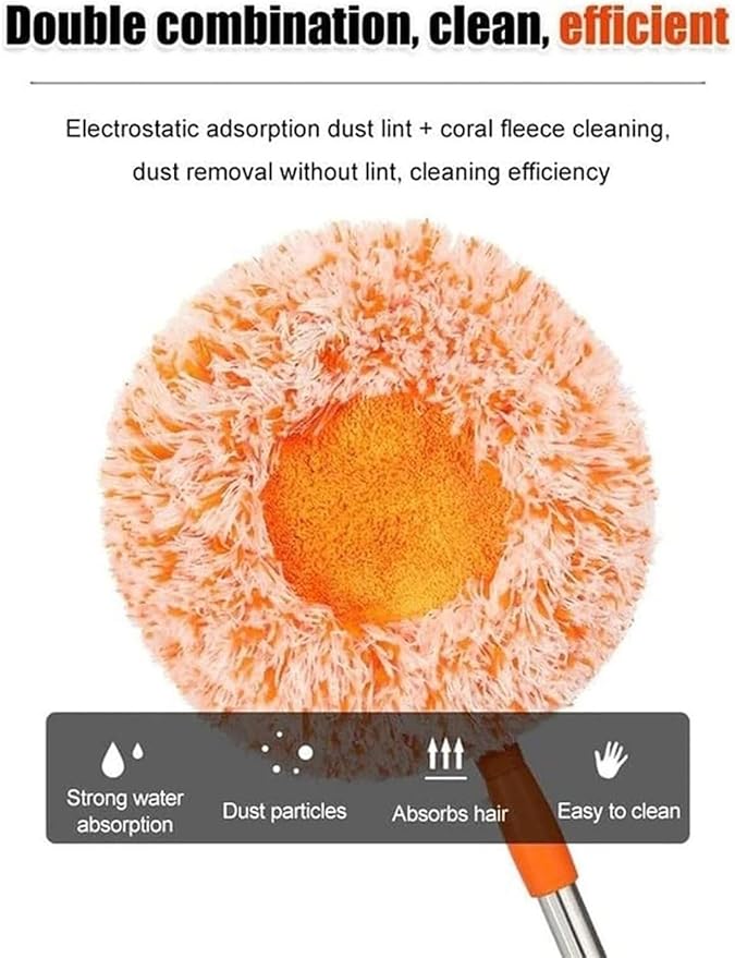 360° Rotatable Adjustable Mop with Retractable Long Handle - 2025 Upgraded Design (1 Set)(1 Set)