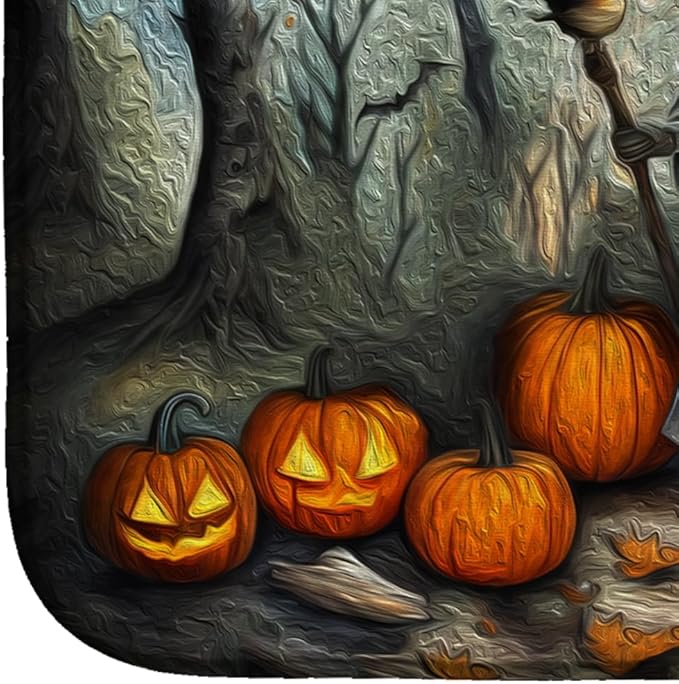 Caroline's Treasures DAC2220DDM Slavic Witch Spooky Halloween Dish Drying Mat Absorbent Dish Drying Mat Pad for Kitchen Counter Dish Drainer Mat for Countertop 14 x 21 Multicolor
