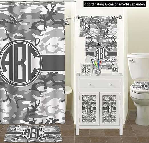 Personalized Camo Waste Basket - Double Sided (Black)