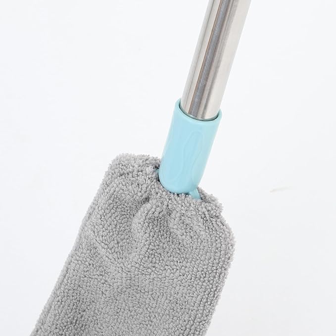 Retractable Static Duster for Ceiling Fans and Furniture Cleaning Washable Gap Dust Cleaner with Long Handle Under Furniture and Tight Spaces Household Dust Removal Tool