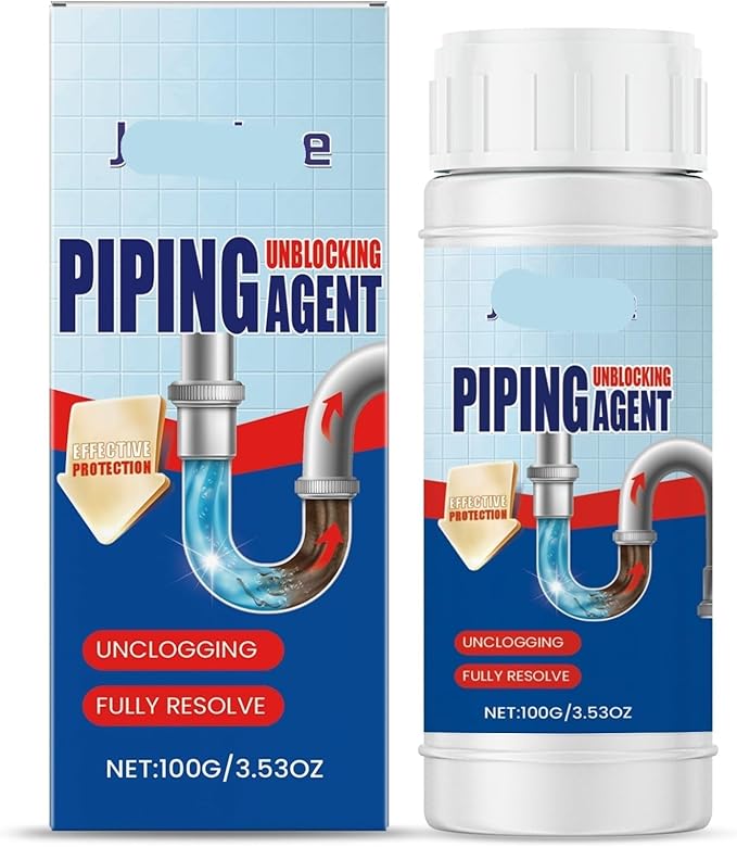 Fast-Acting Drain Cleaner: Unclogs Kitchen Sinks Bathroom Drains &amp Toilets in 5 Min | Safe for PVC Copper Steel(3PCS)