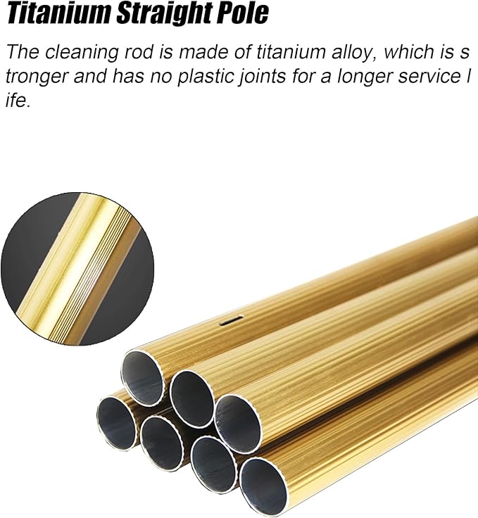 30 34 40 FT High Window Cleaning Rods Aluminum Alloy Glass Cleaner Tool/Dust Scraper Poles for Apartment Lobby Shopping Malls Extendable Windows Washing Kit with Scraper &amp