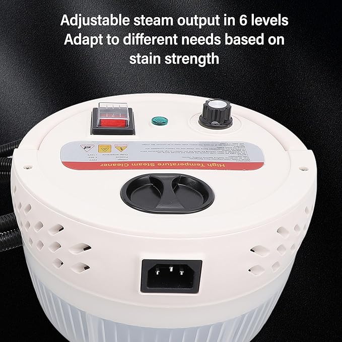 Asixxsix Steam Cleaner 1400ml 2500W 6 Levels Adjustable Multipurpose Handheld Steam Cleaner 5.5bar High Pressure High Temperature Steam Cleaner for Furnitures Exhaust Hoods Car