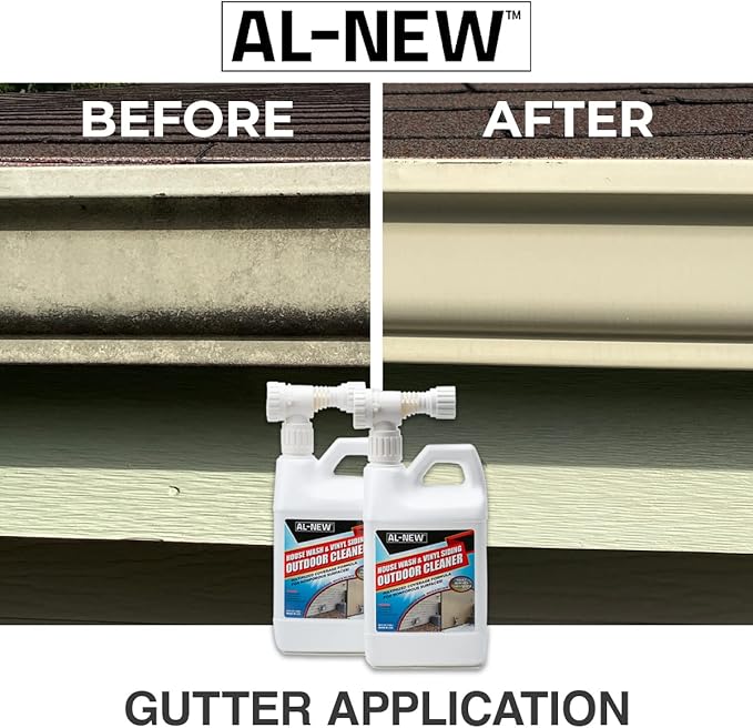 AL-NEW Siding Cleaner Combo House Wash &amp Vinyl Siding Outdoor Cleaner with Protect Bundle