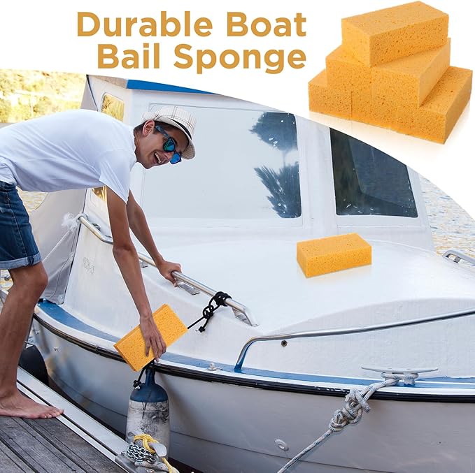 Mimorou 10 Pcs Large Sponge Bulk 7.9 x 3.9 x 2.4 Inch Grouting Car Washing Sponge for Thick Cleaning and Dish Washing