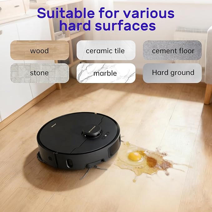 Lavender Floor Cleaning Solution 1L Compatible with Dreame Wet &amp Dry Vacuum and Robot Residue &amp Streak FreeSuitable for All Robot Vacuum Cleaners and Wireless Wet Dry Dual-Use Vacuum Cleaner