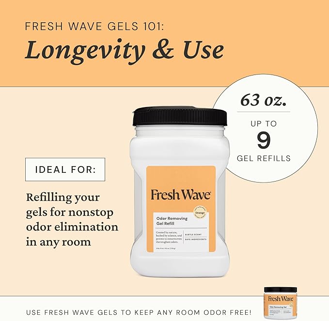 Fresh Wave Orange Odor Removing Gel Refill 63 oz