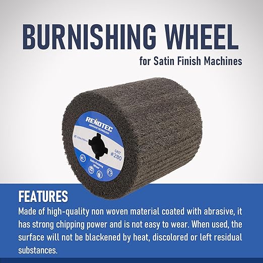 4 Polishing Wheel Pro Pack 100x100mm Aluminum Oxide Premium Wool Grit 280/400/800/1000 from Finishing to Mirror Polishing