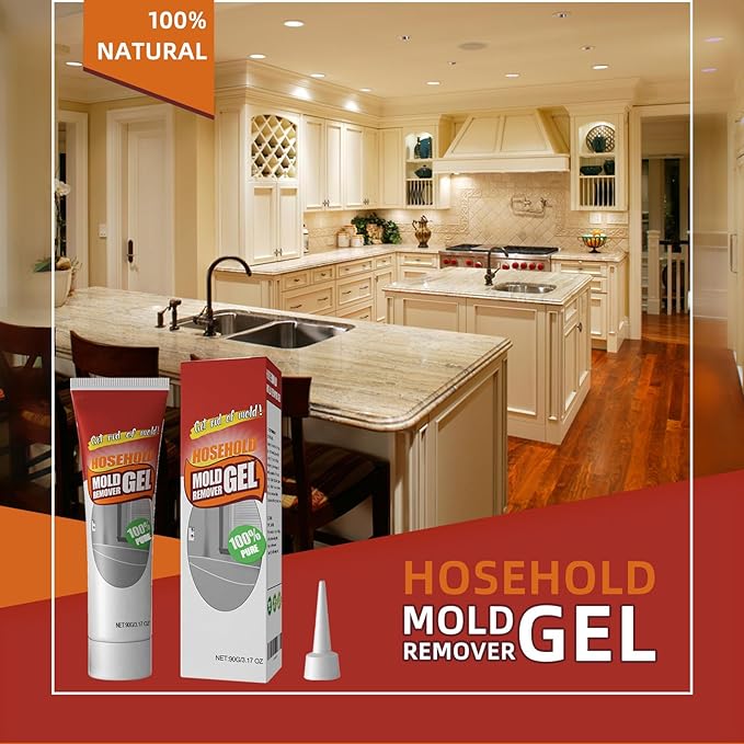 Powerful Household Cleaning GelRemover GelHighly Effective In Penetration Suitable Forfor Sink Bathtub Toilet Seals Bathroom Kitchen Safe Formula That Does Not Damage The Surface (90G5PC)
