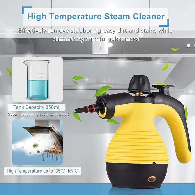 Portable Handheld Steam er 1050W Multifunctional High Temperature Pressurized Steam ing ioshine with 9PCS Accessory for Kitchen Sofa Bathroom Car Window