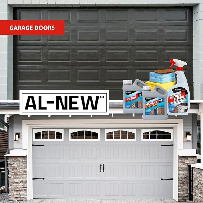 AL-NEW Garage Door Restoration System | Easily Clean Restore &amp Protect Your Garage Door