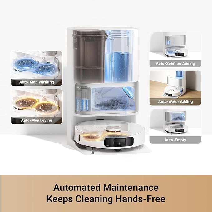 DREAME L10s Ultra Gen 2 Robot Vacuum and Mop 10000Pa Suction MopExtend Tech All-in-One Base Station 75 Days Auto-Empty Mop Self-Washing&ampDrying Smart Obstacle Avoidance Carpet Cleaning