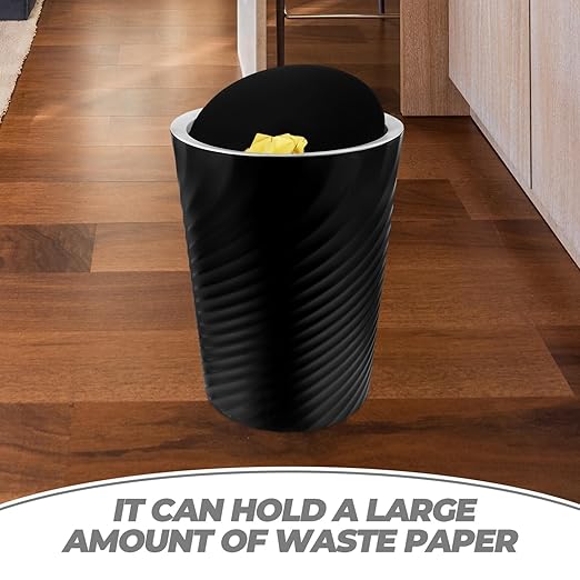 Ciieeo 1pc Small Trash Can Lid Bathroom Wastebasket Versatile Garbage Bin for Office Bedroom and Home Use Odor Blocking Design Sturdy Construction
