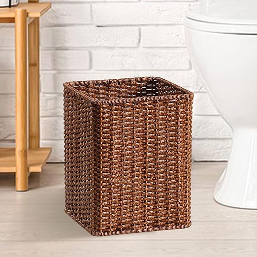 Trash Can Garbage Can Organizer Garbage Container Waste Basket Wastebasket for Bathroom Living Room Kitchen Laundry Office