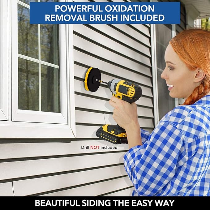 Renu Cleaner Concentrate Whole House Kit - Heavy Duty Cleaner Removes Stains Oxidation &amp More. Ideal For Vinyl Siding Decks Patio Fences Pavers &amp Outdoor Fabrics. Cleans an Incredible 30