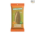 SMACKIN' Sunflower Seeds Roasted Jumbo Small-Batch American Made - Cheddar Jalapeño. 1.5oz bags (6 Pack)