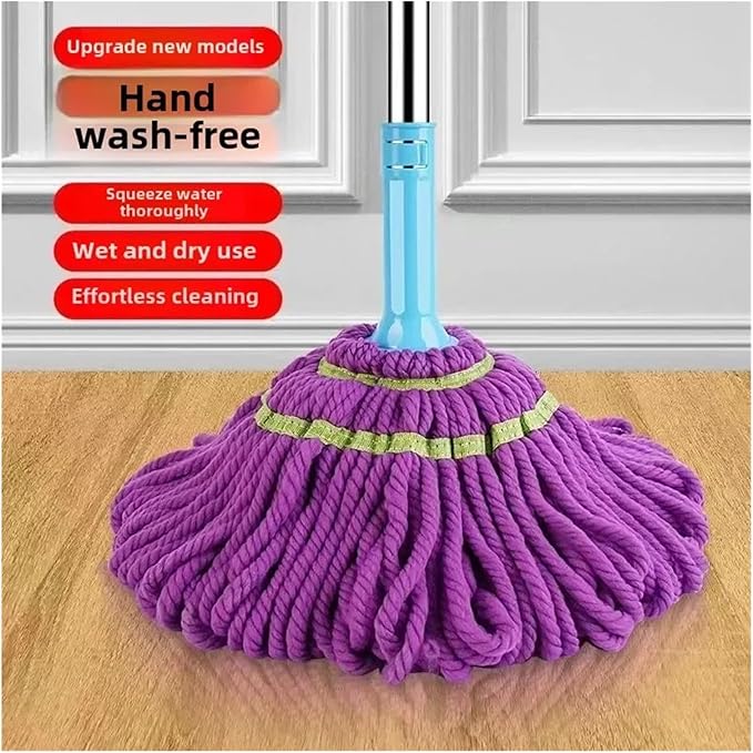 Rotating Mop Microfiber Squeeze MopWet Mop Fit For HardwoodTile &amp Floor Cleaning