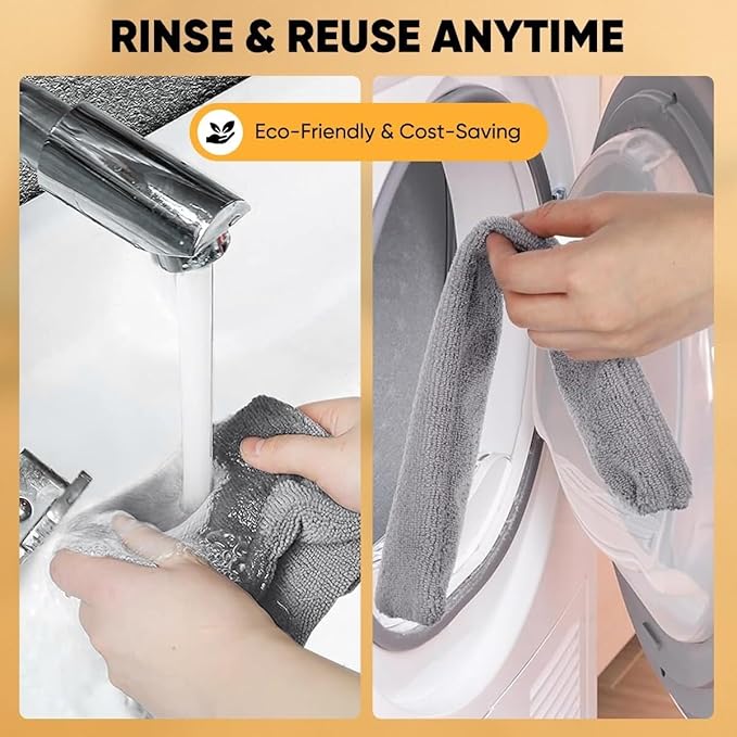 Retractable Crevice Duster with Microfiber Dust Cloth Retractable Duster Cleaning Tool for Home Kitchen Car and Hard-to-Reach Areas(2)