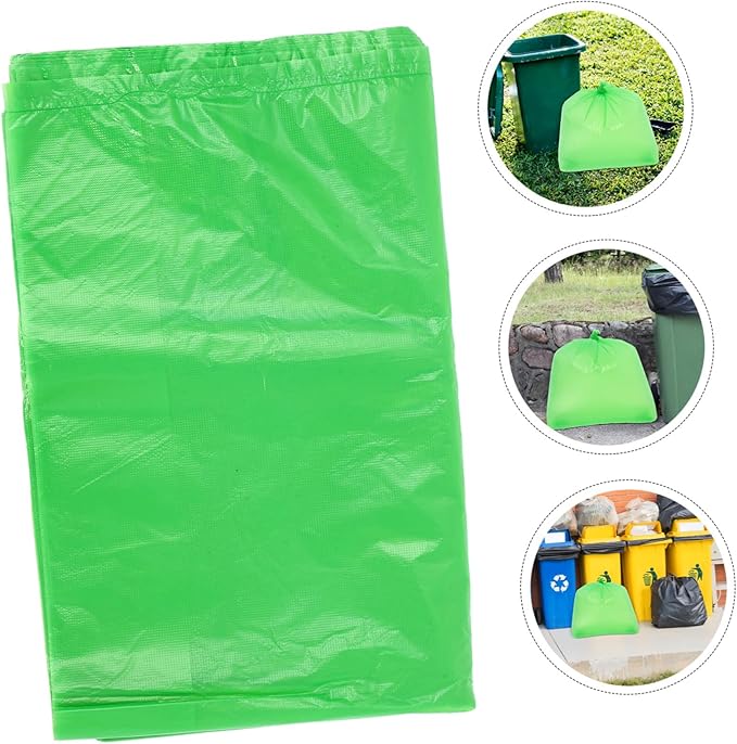 50pcs Thickened Tear-resistant Plastic Trash Bags Large Capacity Garbage Liners for Kitchen Bathroom Home Use PE Material Multipurpose Waste Bags