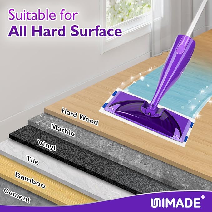 100 Count Mop Pad Refill Compatible with Swiffer WetJet Disposable Multi-Layers Mopping Pads for All Hard Surface Especially Hardwood Floor Super Absorbent Spray Mopping Pad Refills