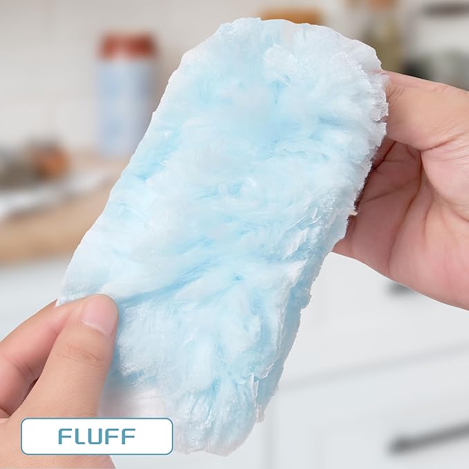 40 Count Duster Refills Compatible with Swiffer Dusters 360° Heavy Duty Duster Refills with 2 Handle for Cleaning Furniture Blinds Ceiling Fans