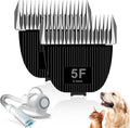 Replacement Blade for nebot P1 Pro Pet Grooming Kit &amp VacuumSize-5F Cut Length 1/4”(6.3mm)2 Pack