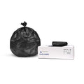 Inteplast 20-30 Gallon Heavy-Duty Black Trash Bags - 10 Mic 500 Ct