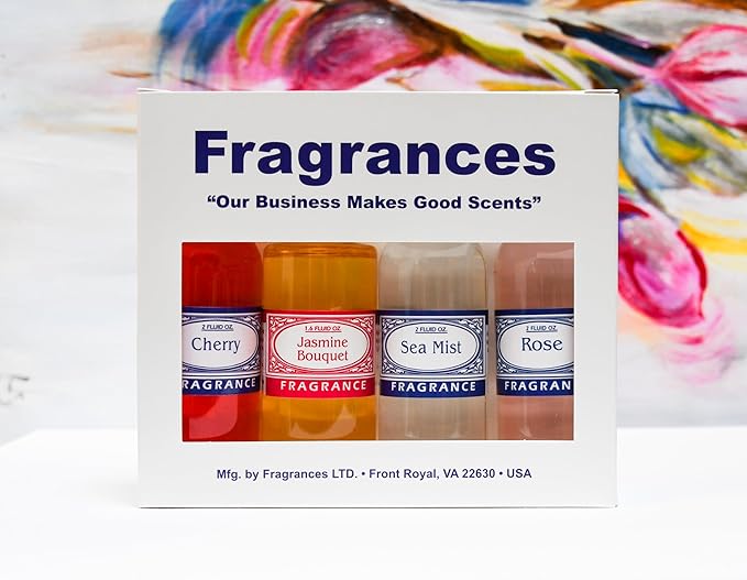Rainbow RainMate Sirena Hyla Compatible Vacuum Fragrances – Assorted Fragrance 4-Pack For Water-Based Vacuums (Coastal Bloom - Cherry Jasmine Bouquet Sea Mist Rose)