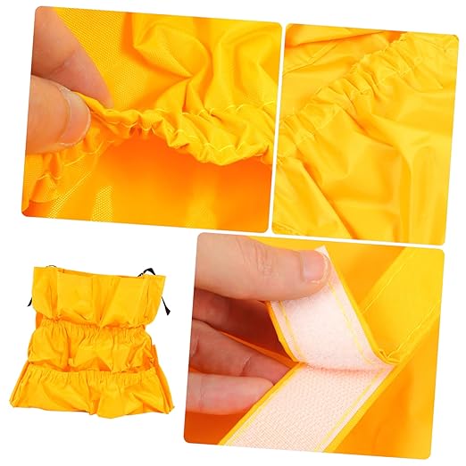 Alipis 120l Round Storage Bucket Bag Straps for Outside Trash Barrels Garbage Bin Organizer