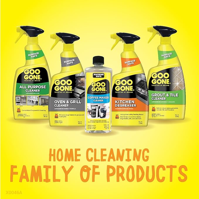 Goo Gone Cleaner Foaming Formula Fast-Acting Citrus Power Works on Unsealed Grout &amp Tile â€“ 6 Pack