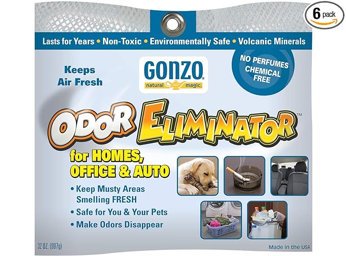 Gonzo Odor Eliminating Rocks for Homes - 6 32oz bags
