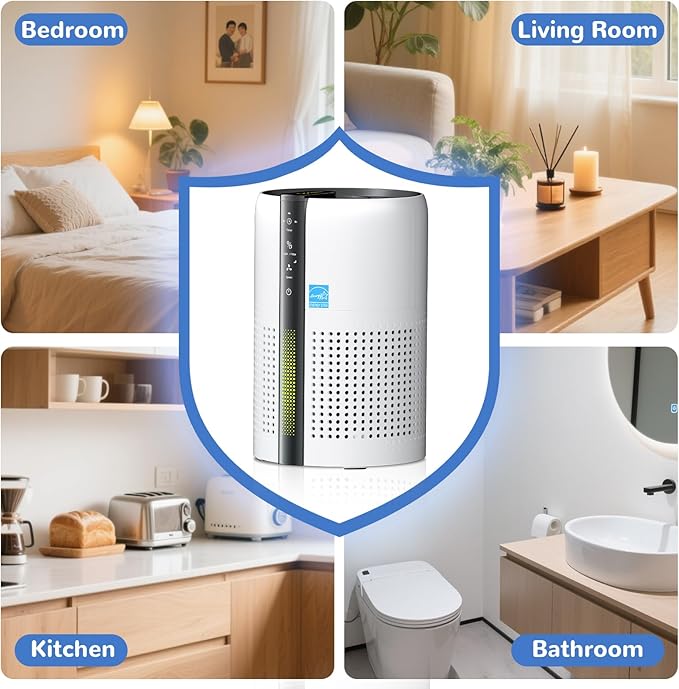 Cat Litter DeodorizerOdor Eliminator for Pet Strong Odors 99% Activated Carbon Adsorption Plug in Air fresheners for homeLitter BoxKitchen Bathroom Ion Air Purifier Quiet Portable